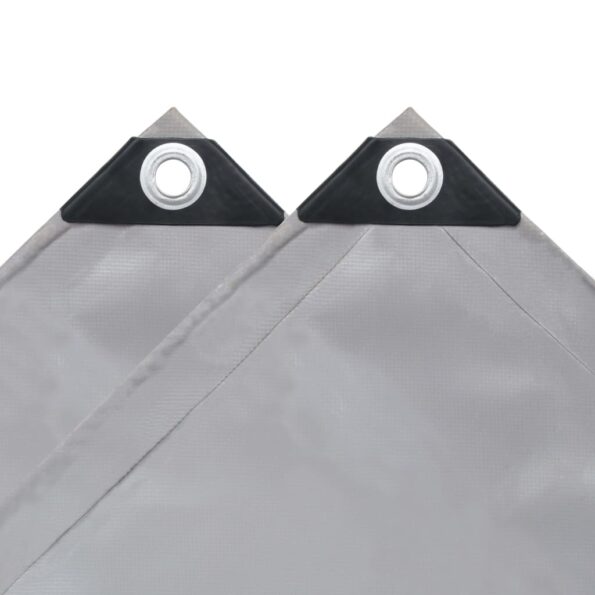 vidaXL Celta 650 g/m², 3x3 m, sivá – Obrázok 4