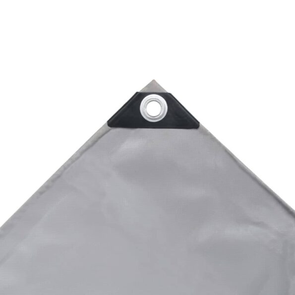 vidaXL Celta 650 g/m², 4x5 m, sivá – Obrázok 3