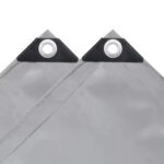 vidaXL Celta 650 g/m², 4x7 m, sivá – Obrázok 4