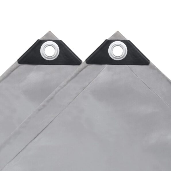 vidaXL Celta 650 g/m², 4x7 m, sivá – Obrázok 4