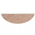 vidaXL Schodové rohože, samolepiace, 15 ks, 56x17x3 cm, svetlohnedé, polkruhové – Obrázok 5