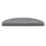 vidaXL Schodové rohože, samolepiace, 15 ks, 65x21x4 cm, svetlosivé, polkruhové, veľké – Obrázok 4