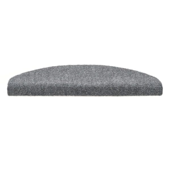 vidaXL Schodové rohože, samolepiace, 15 ks, 65x21x4 cm, svetlosivé, polkruhové, veľké – Obrázok 4