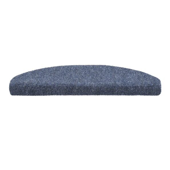 vidaXL Schodové rohože, samolepiace, 15 ks, 65x21x4 cm, modré, polkruhové, veľké – Obrázok 4