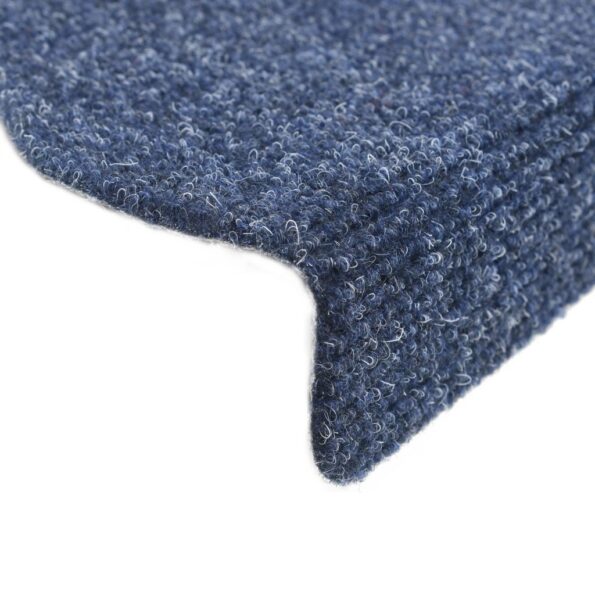 vidaXL Schodové rohože, samolepiace, 15 ks, 65x21x4 cm, modré, polkruhové, veľké – Obrázok 6