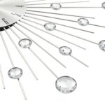 vidaXL Nástenné hodiny s pohonom Quartz moderný dizajn 50 cm – Obrázok 5