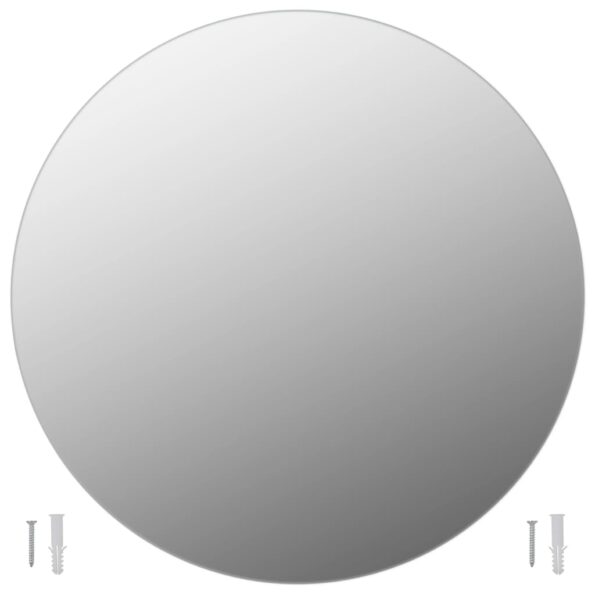 vidaXL Nástenné zrkadlo 60 cm okrúhle sklenené – Obrázok 2