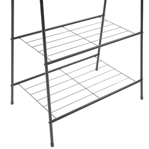 vidaXL Vešiak na oblečenie 59x35x150 cm čierny – Obrázok 4