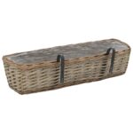 vidaXL Balkónové kvetináče 2 ks 60 cm prútené s PE obložením – Obrázok 4