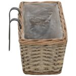 vidaXL Balkónové kvetináče 2 ks 60 cm prútené s PE obložením – Obrázok 5