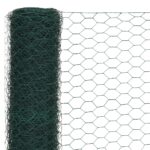 vidaXL Drôtené pletivo oceľ potiahnutá PVC 25x1,5 m zelené – Obrázok 3