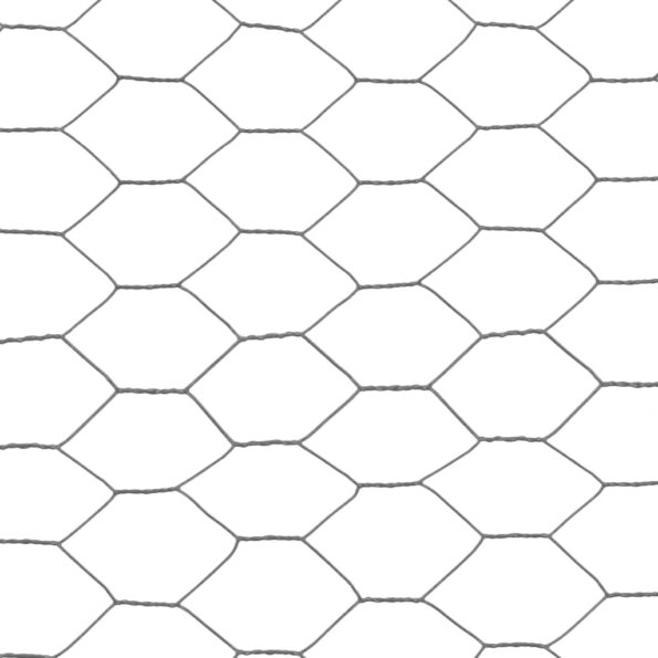 vidaXL Drôtené pletivo, oceľ potiahnutá PVC 25x0,5 m, sivé – Obrázok 4