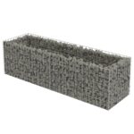 vidaXL Gabiónový vyvýšený záhon, pozinkovaná oceľ 180x50x50 cm – Obrázok 4