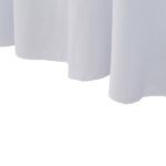 vidaXL Naťahovacie obrusy na stôl so závesom 2 ks biele 120x60,5x74 cm – Obrázok 5