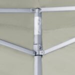 vidaXL Skladací stan s 2 stenami krémový 291x291x315 cm – Obrázok 2