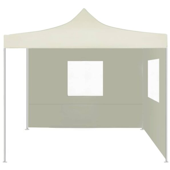vidaXL Skladací stan s 2 stenami krémový 291x291x315 cm – Obrázok 3