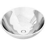 vidaXL Umývadlo 32,5x14 cm keramické strieborné – Obrázok 2