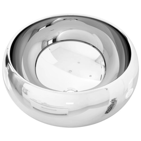 vidaXL Umývadlo 40x15 cm keramické strieborné – Obrázok 2