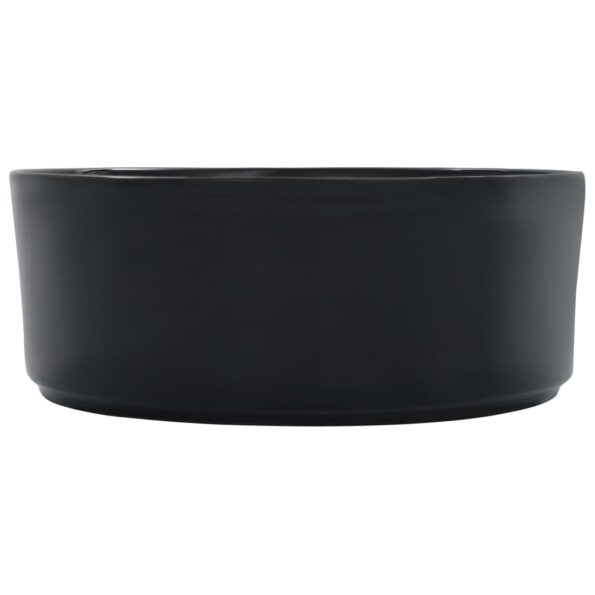 vidaXL Umývadlo 36x14 cm keramické čierne – Obrázok 4