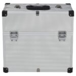 vidaXL Kufrík na náradie 38x22,5x34 cm, strieborný, hliník – Obrázok 6