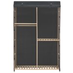 vidaXL 3-poschodový šatník sivý 110x40x170 cm látkový – Obrázok 2