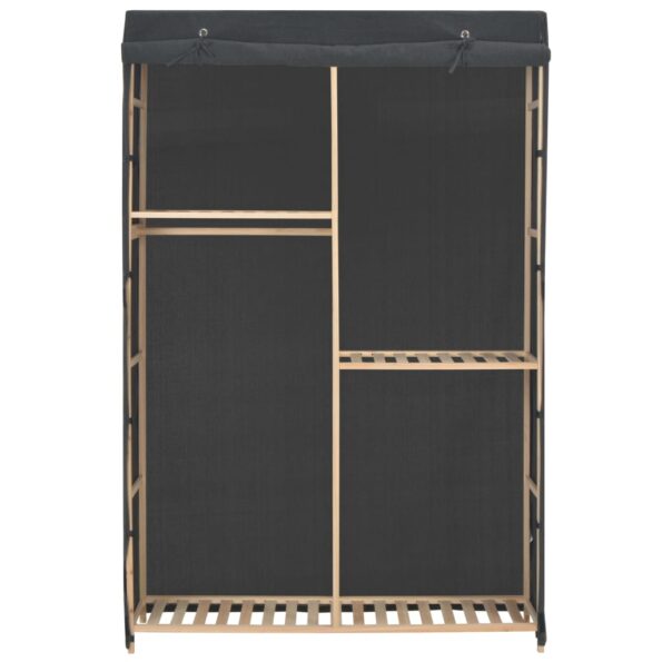 vidaXL 3-poschodový šatník sivý 110x40x170 cm látkový – Obrázok 2