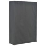 vidaXL 3-poschodový šatník sivý 110x40x170 cm látkový – Obrázok 3