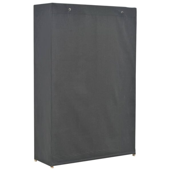 vidaXL 3-poschodový šatník sivý 110x40x170 cm látkový – Obrázok 3