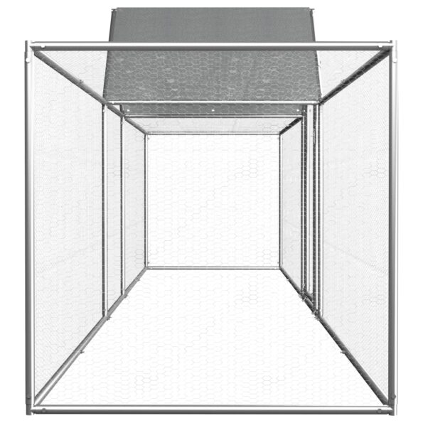 vidaXL Kurín 5x1x1,5 m, pozinkovaná oceľ – Obrázok 3