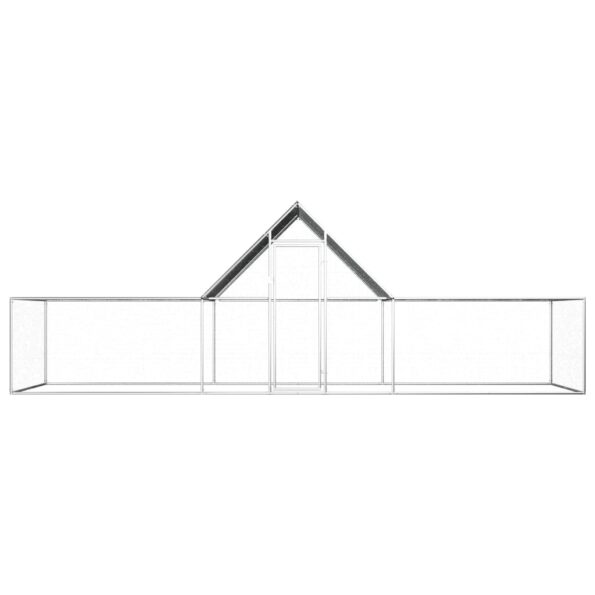 vidaXL Kurín 6x2x2 m, pozinkovaná oceľ – Obrázok 2