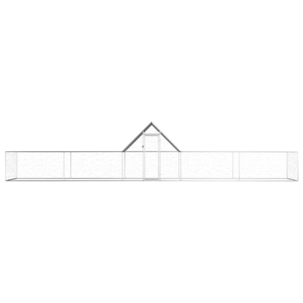 vidaXL Kurín 10x2x2 m, pozinkovaná oceľ – Obrázok 2