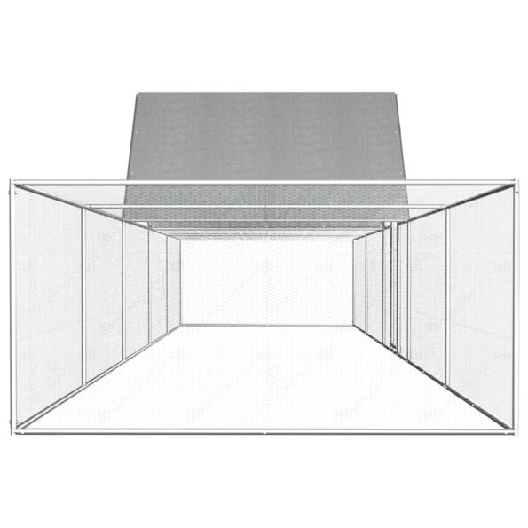 vidaXL Kurín 10x2x2 m, pozinkovaná oceľ – Obrázok 3