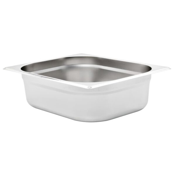 vidaXL Gastronádoby 4 ks, GN 1/2, 100 mm, nehrdzavejúca oceľ – Obrázok 3