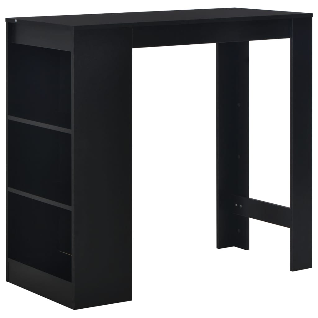 VXL8718475796633_a_en_hd_1.jpg vidaXL Barový stôl s poličkou čierny 110x50x103 cm – Obrázok 1