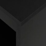 vidaXL Barový stôl s poličkou čierny 110x50x103 cm – Obrázok 2