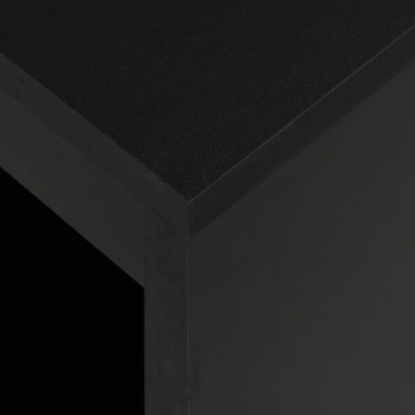 vidaXL Barový stôl s poličkou čierny 110x50x103 cm – Obrázok 2