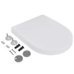 vidaXL WC sedadlá s pomalým sklápaním 2 ks, plast, biele – Obrázok 3