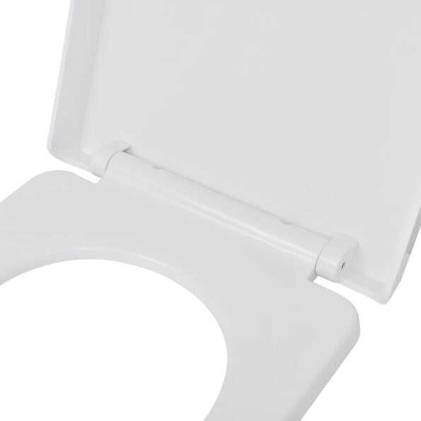 vidaXL WC sedadlá s pomalým sklápaním 2 ks, plast, biele – Obrázok 6