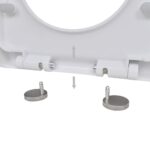vidaXL WC sedadlá s pomalým sklápaním 2 ks, plast, biele – Obrázok 7