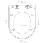 vidaXL WC sedadlá s pomalým sklápaním 2 ks, plast, biele – Obrázok 9