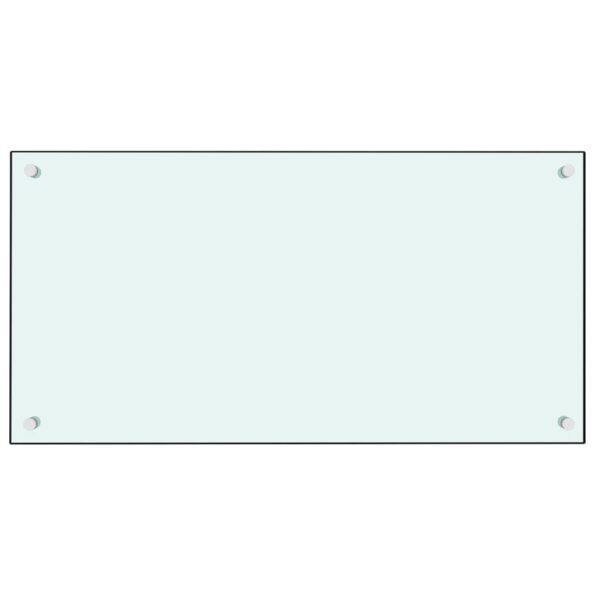 vidaXL Kuchynská zástena, mliečna 80x40 cm, tvrdené sklo – Obrázok 2