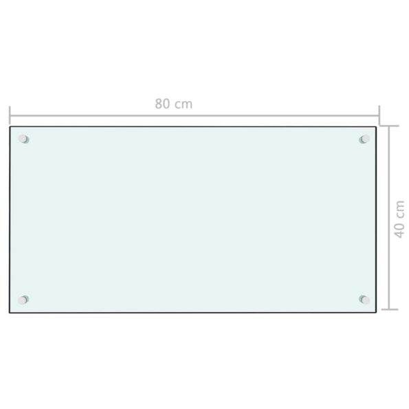 vidaXL Kuchynská zástena, mliečna 80x40 cm, tvrdené sklo – Obrázok 6