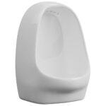 vidaXL Závesný pisoár so splachovacím ventilom keramický biely – Obrázok 5