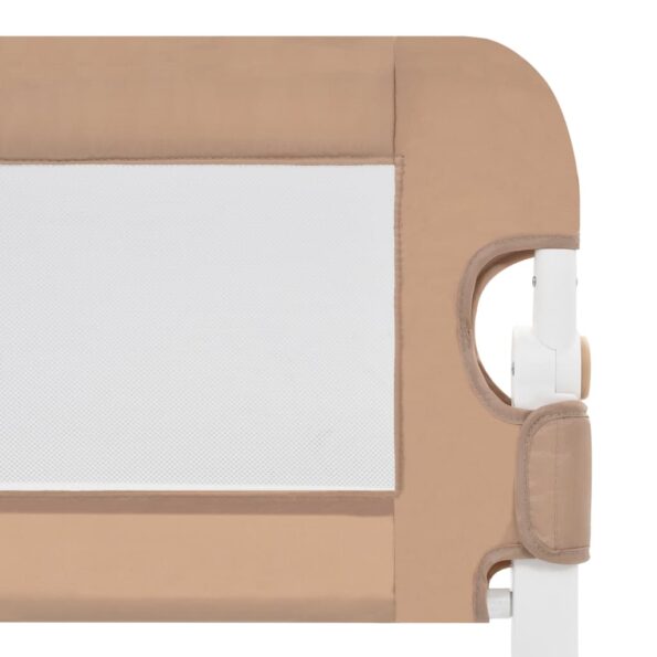 vidaXL Zábrana na detskú posteľ, sivohnedá 150x42 cm, polyester – Obrázok 5
