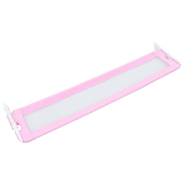 vidaXL Zábrana na detskú posteľ, ružová 180x42 cm, polyester – Obrázok 4