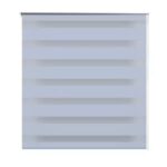 vidaXL Zebrová roleta 60,9x120 cm Šírka látky 56,7 cm biela – Obrázok 2