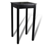 vidaXL Barový stôl, MDF, čierny 55x55x107 cm – Obrázok 3