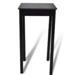 vidaXL Barový stôl, MDF, čierny 55x55x107 cm – Obrázok 4