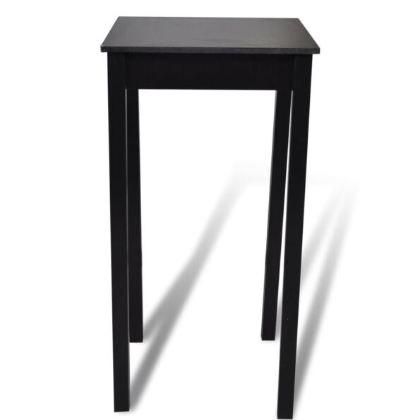 vidaXL Barový stôl, MDF, čierny 55x55x107 cm – Obrázok 4