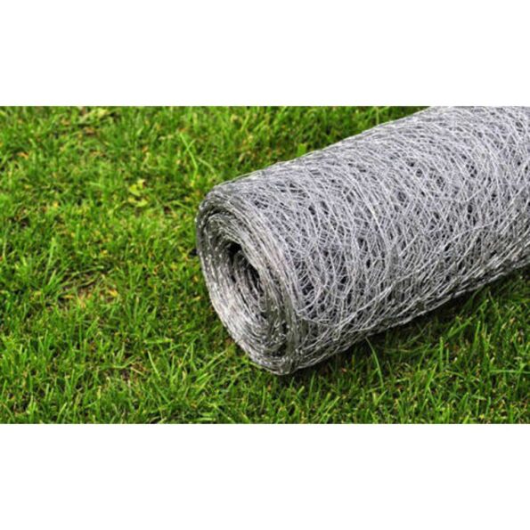 vidaXL Drôtené pletivo, pozinkovaná oceľ 25x0,75 m, strieborné – Obrázok 4